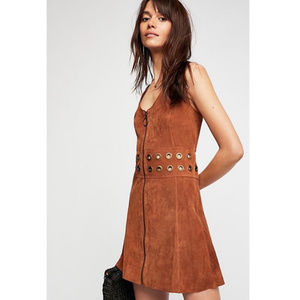 Free People Suede Grommet Dress